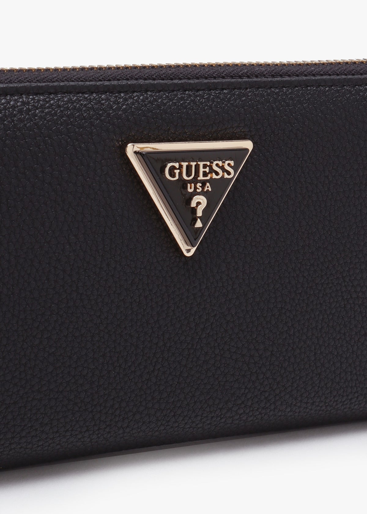 Large Meridian Black Zip Around Wallet