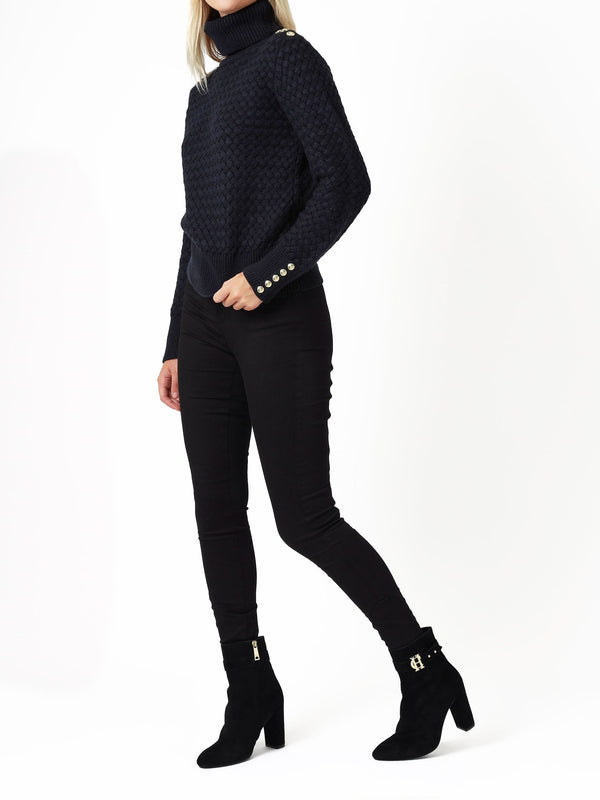 Womens Contour Stretch Trousers In Black
