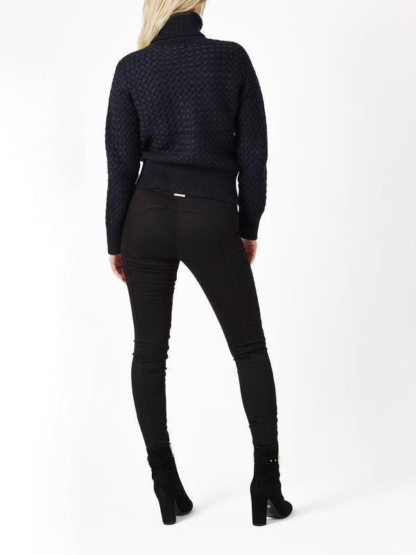 Womens Contour Stretch Trousers In Black
