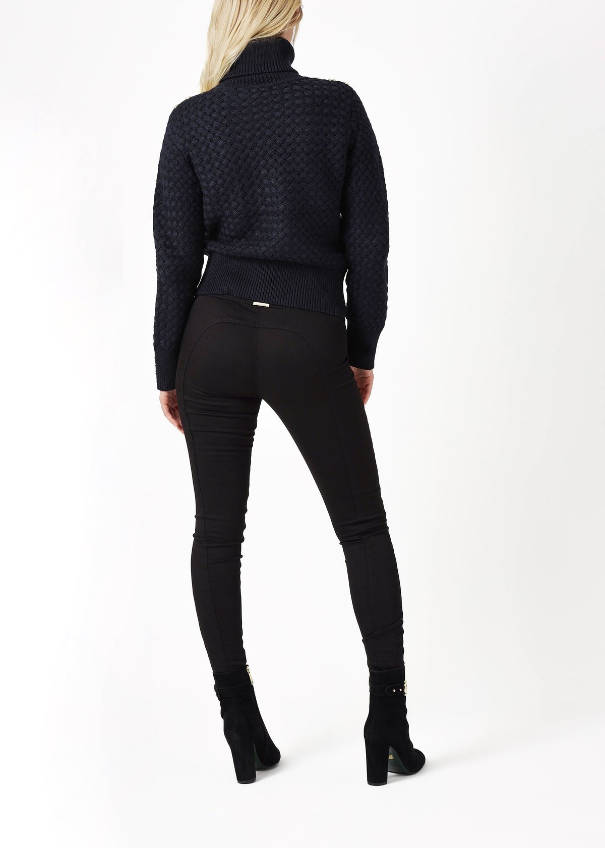 Womens Contour Stretch Trousers In Black