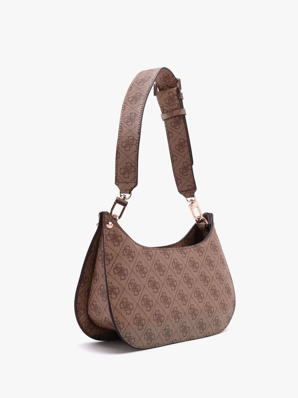 Mini Meridian Latte Logo Shoulder Bag