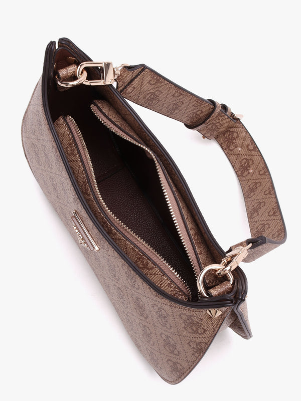 Mini Meridian Latte Logo Shoulder Bag