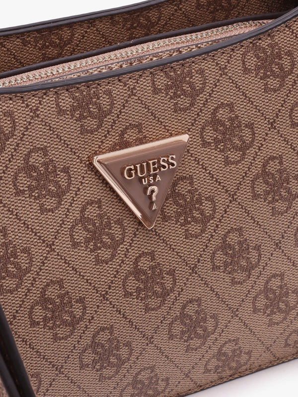 Mini Meridian Latte Logo Shoulder Bag