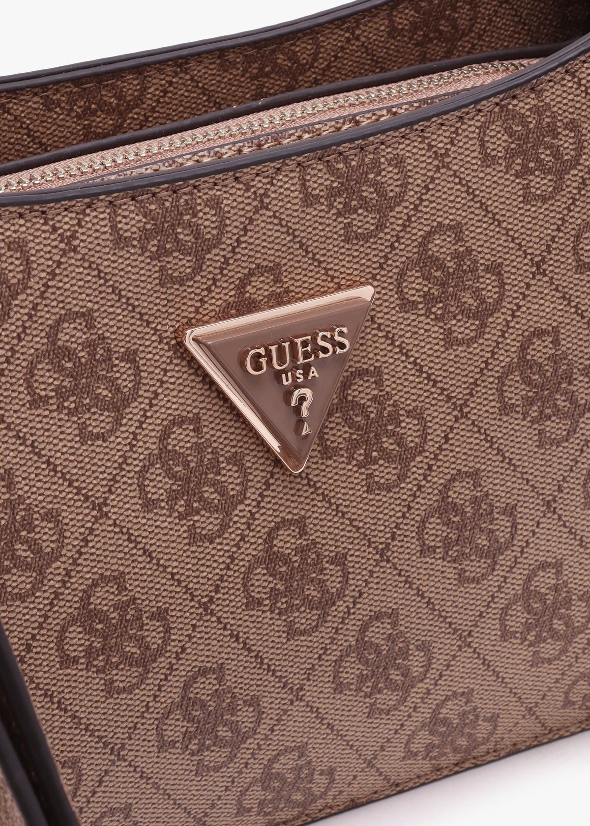 Mini Meridian Latte Logo Shoulder Bag