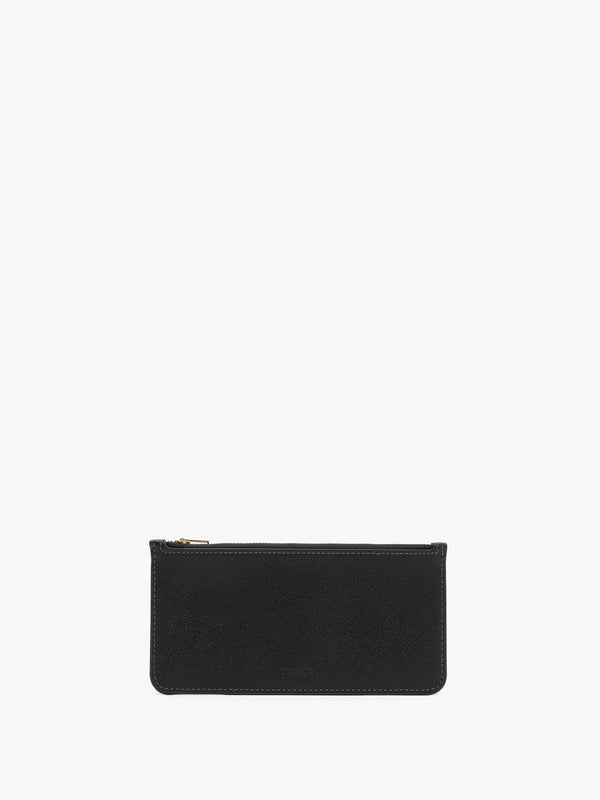Wyn Black Crossgrain Leather Cross-Body Bag