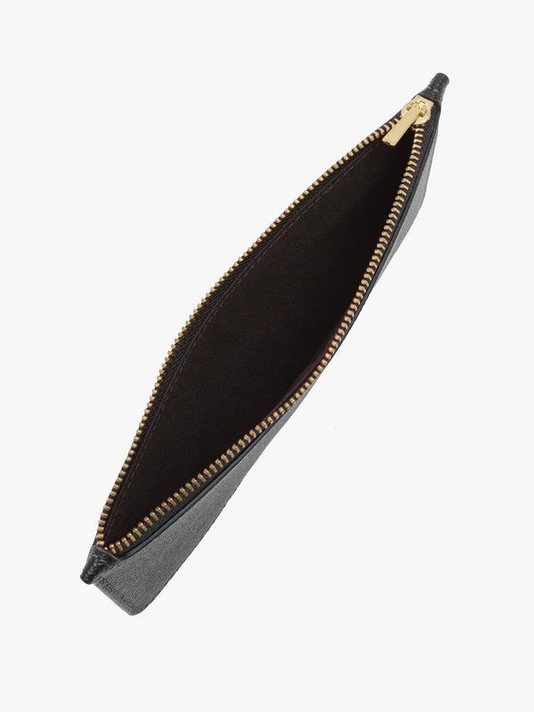 Wyn Black Crossgrain Leather Cross-Body Bag