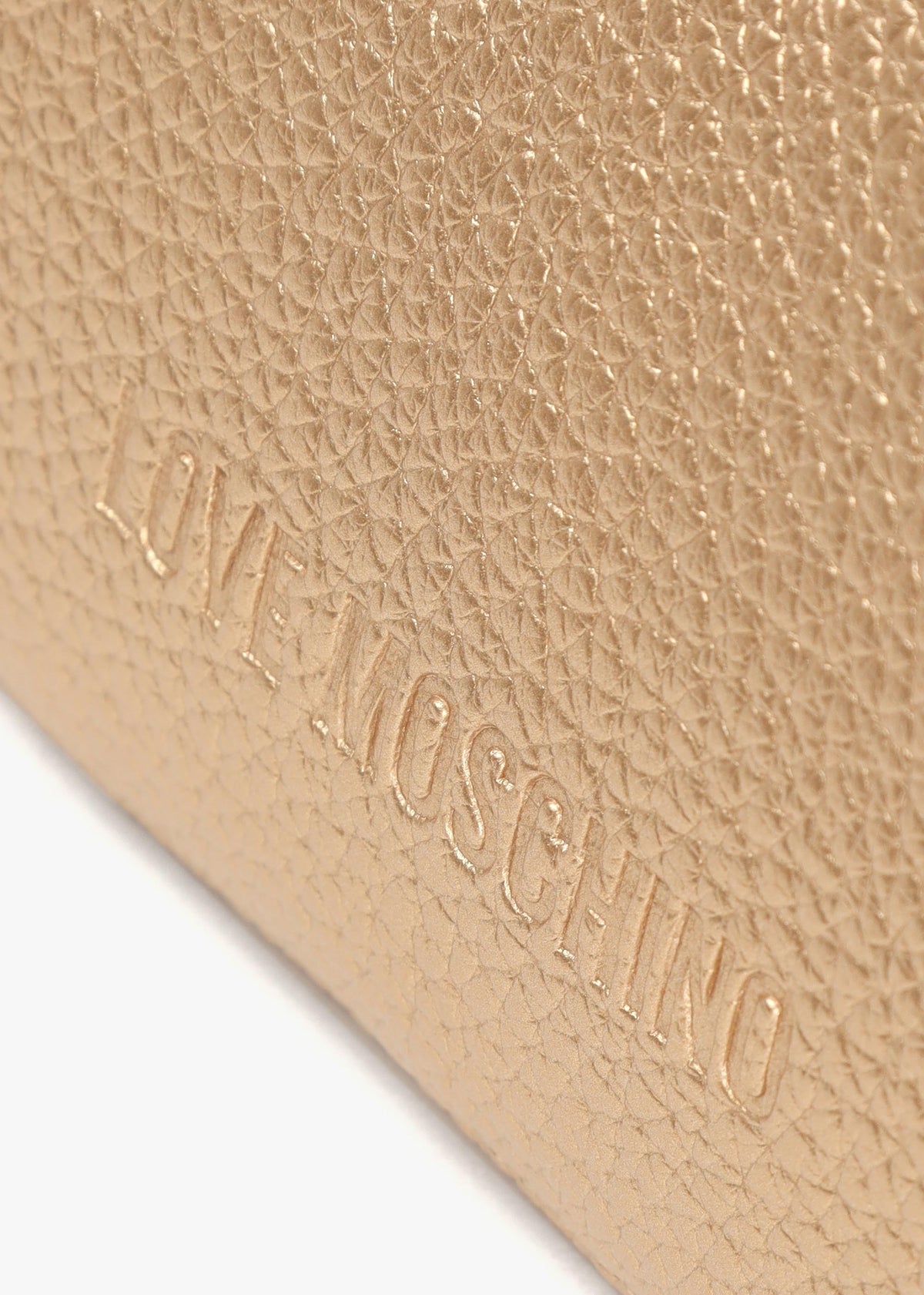Laminated Metallic Oro Baguette Bag