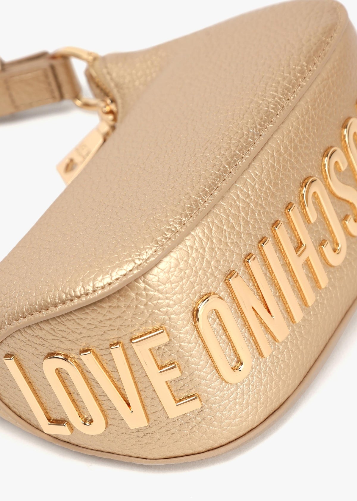 Laminated Metallic Oro Baguette Bag