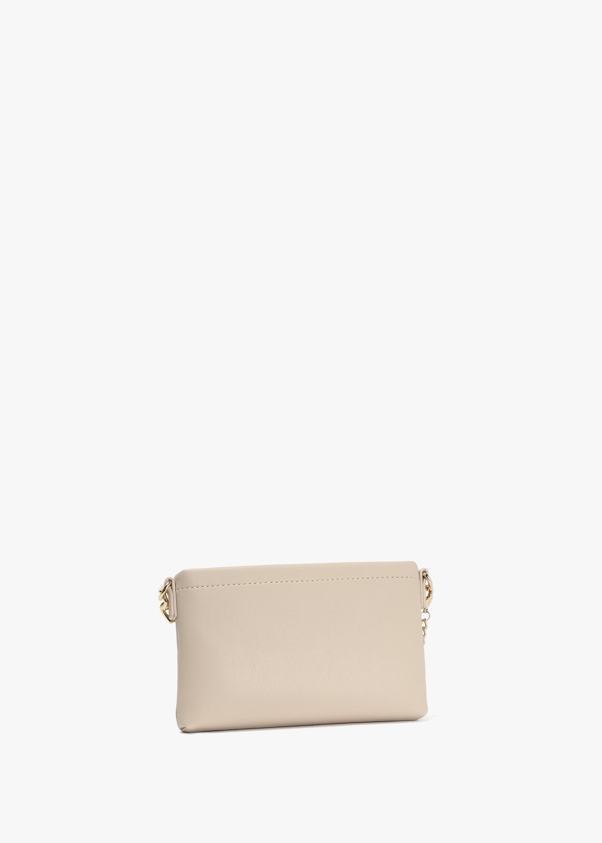 Strass Heart Avorio Chain Shoulder Bag