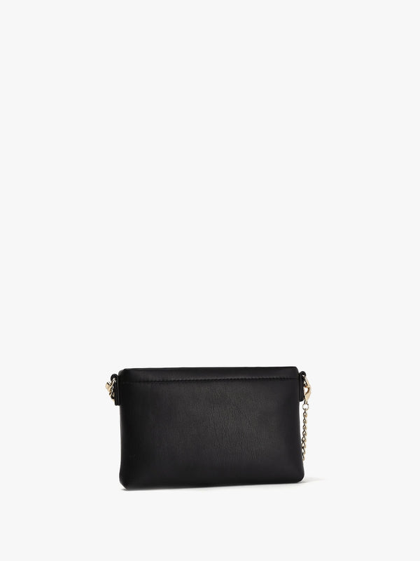 Strass Heart Nero Chain Shoulder Bag