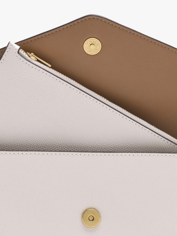 Wyn Chalk Crossgrain Leather Cross-Body Bag