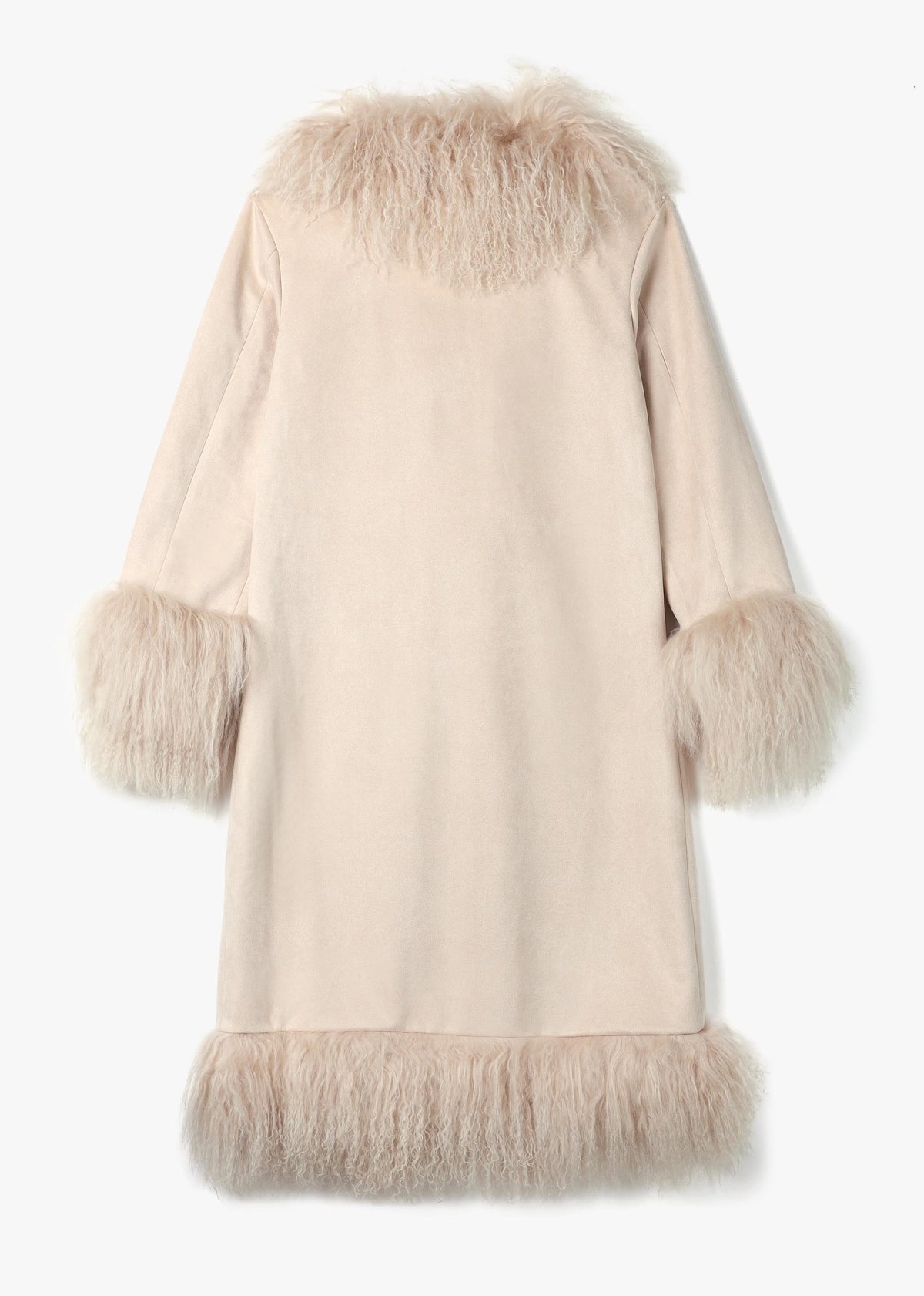 Lolly 70’s Biscotti Mongolian Lambswool Long-Length Coat