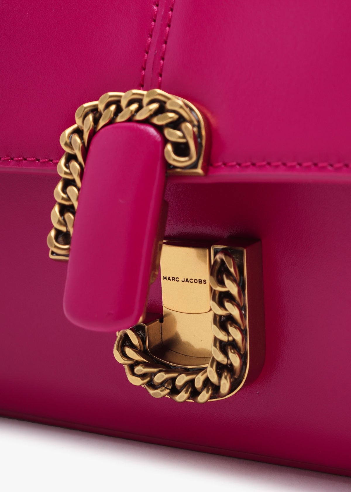The ST. Marc True Lipstick Pink Leather Chain Wallet