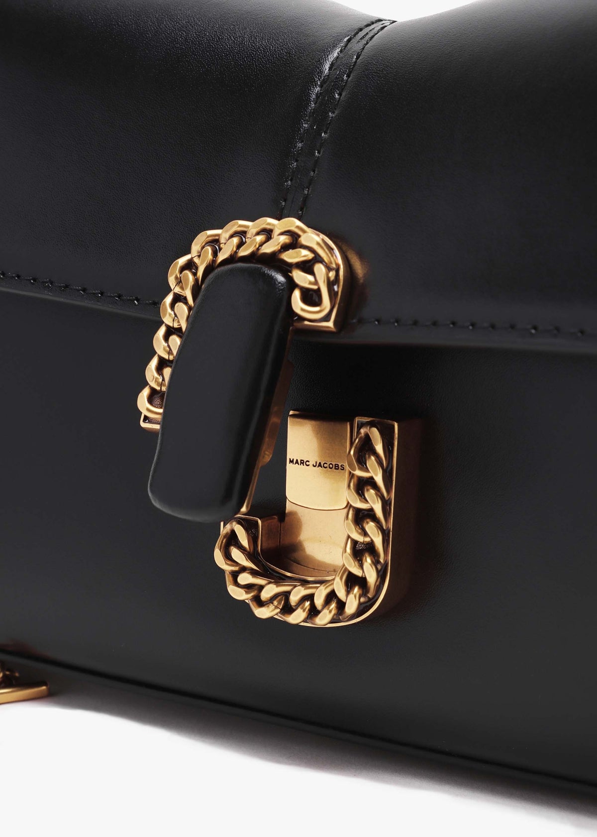 The ST. Marc Black Leather Chain Wallet