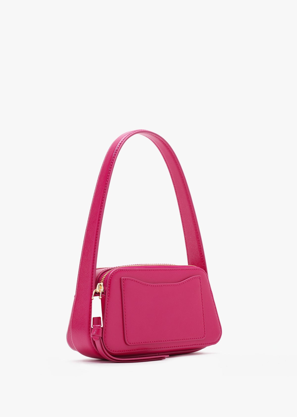 The Slingshot Lipstick Pink Leather Shoulder Bag