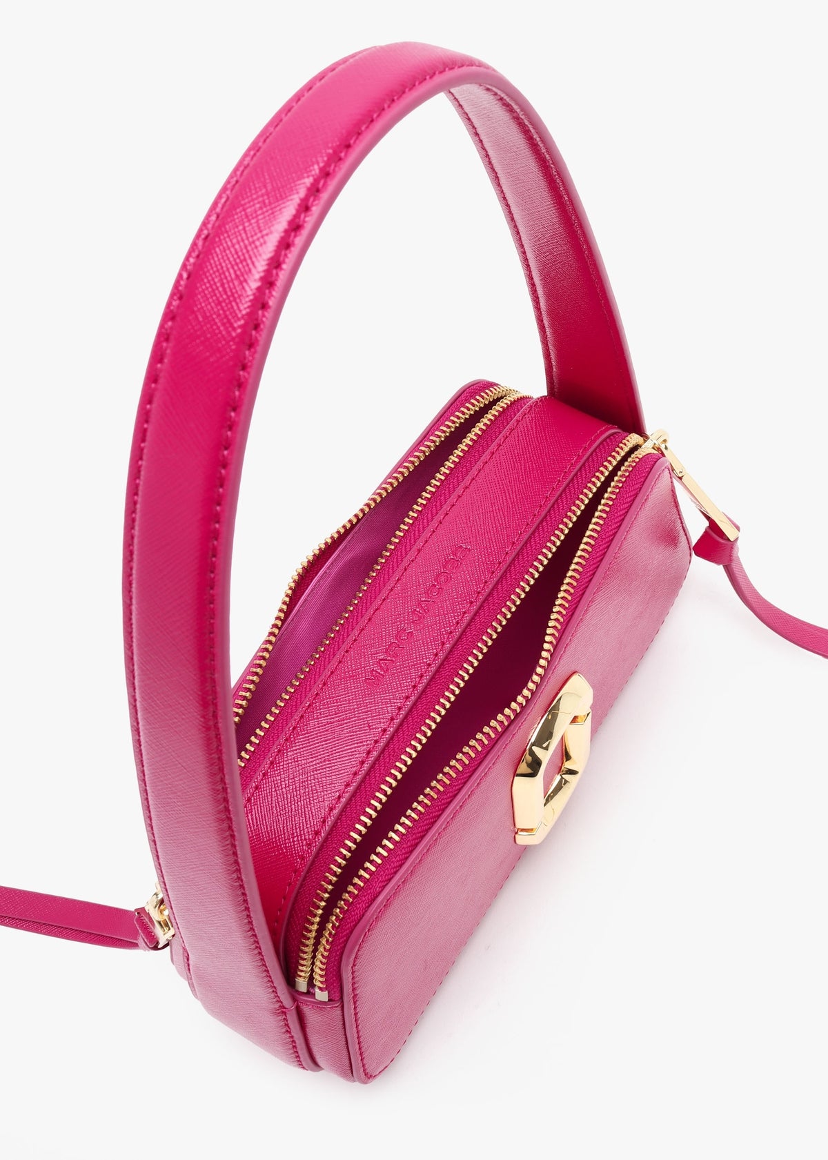 The Slingshot Lipstick Pink Leather Shoulder Bag