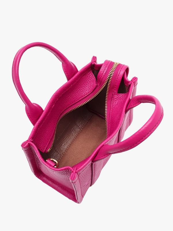 The Leather Mini Lipstick Pink Tote Bag