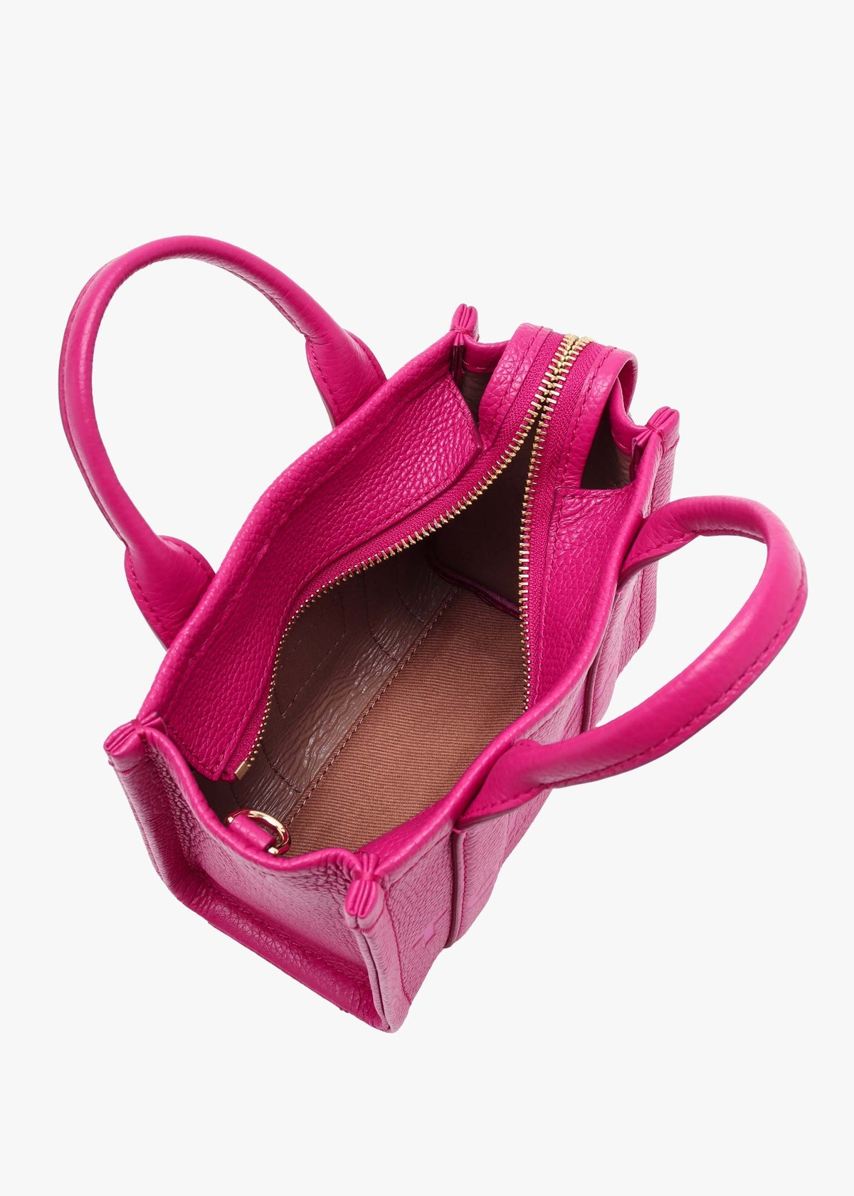 The Leather Mini Lipstick Pink Tote Bag