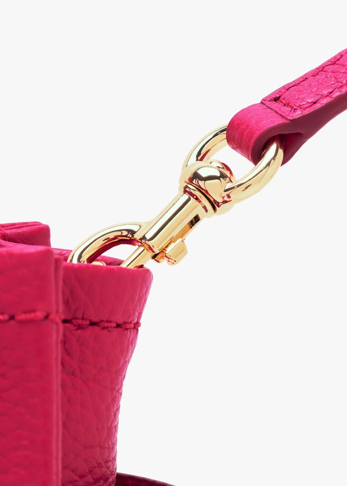 The Leather Mini Lipstick Pink Tote Bag