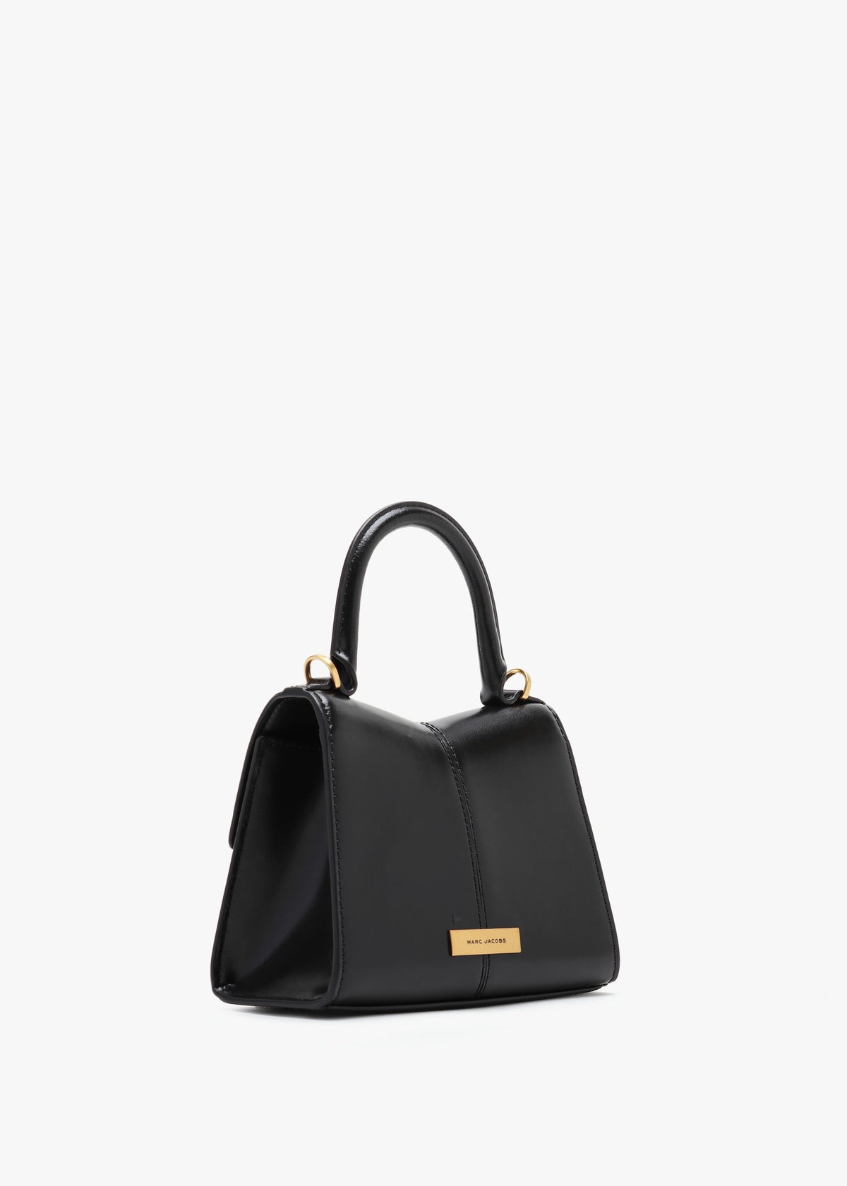 The ST. Marc Mini Top Handle Black Leather Bag
