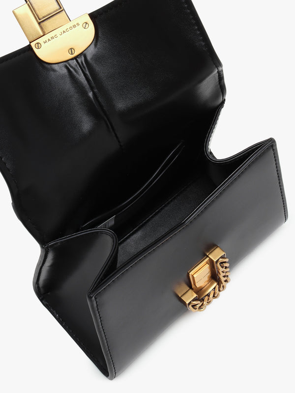 The ST. Marc Mini Top Handle Black Leather Bag
