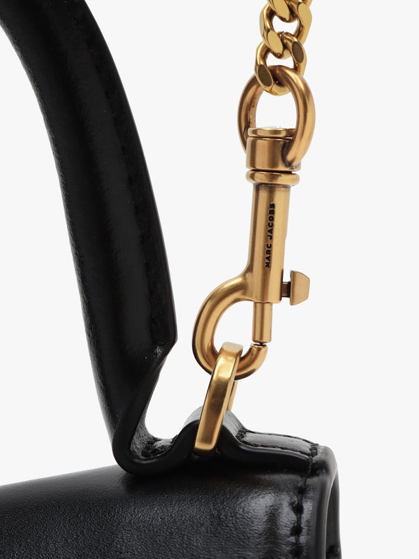The ST. Marc Mini Top Handle Black Leather Bag