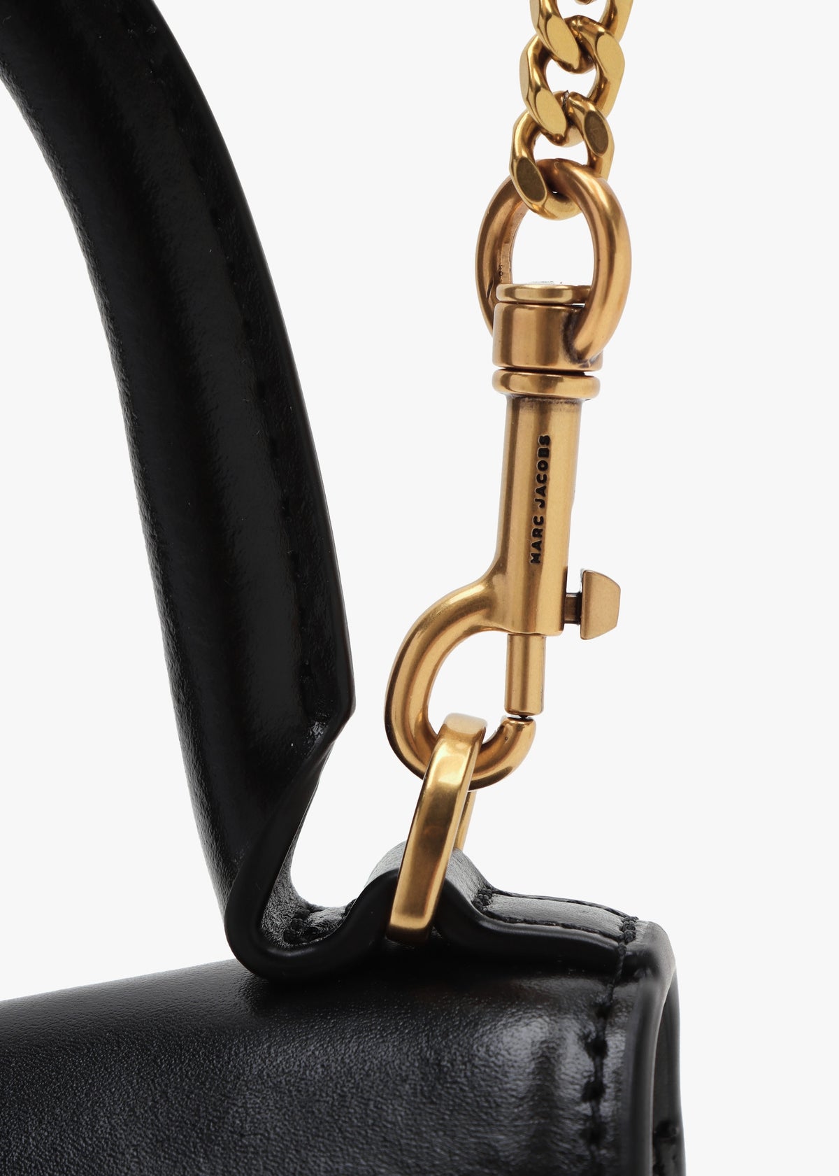 The ST. Marc Mini Top Handle Black Leather Bag