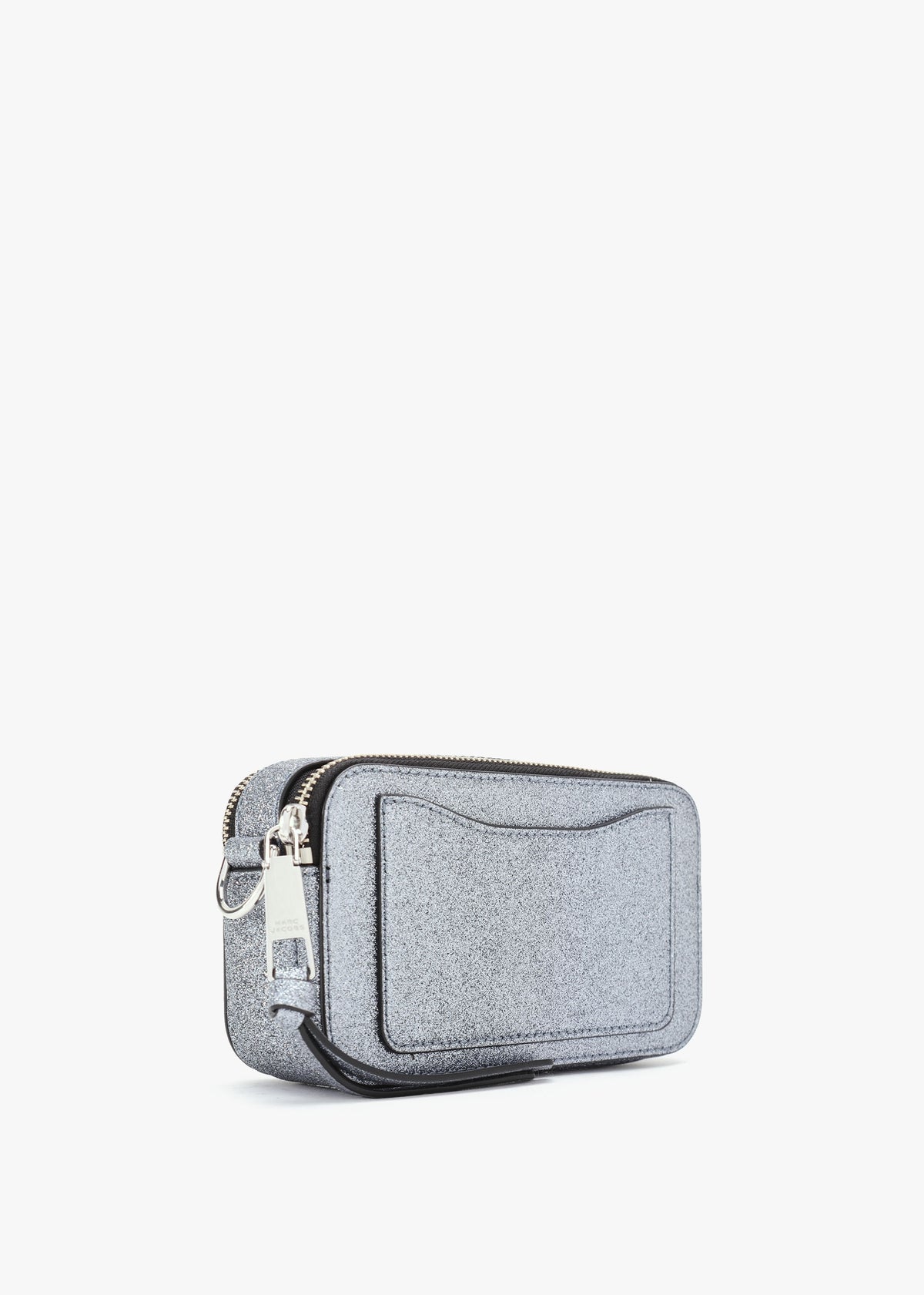 The Snapshot Galactic Glitter Silver Leather Camera Bag