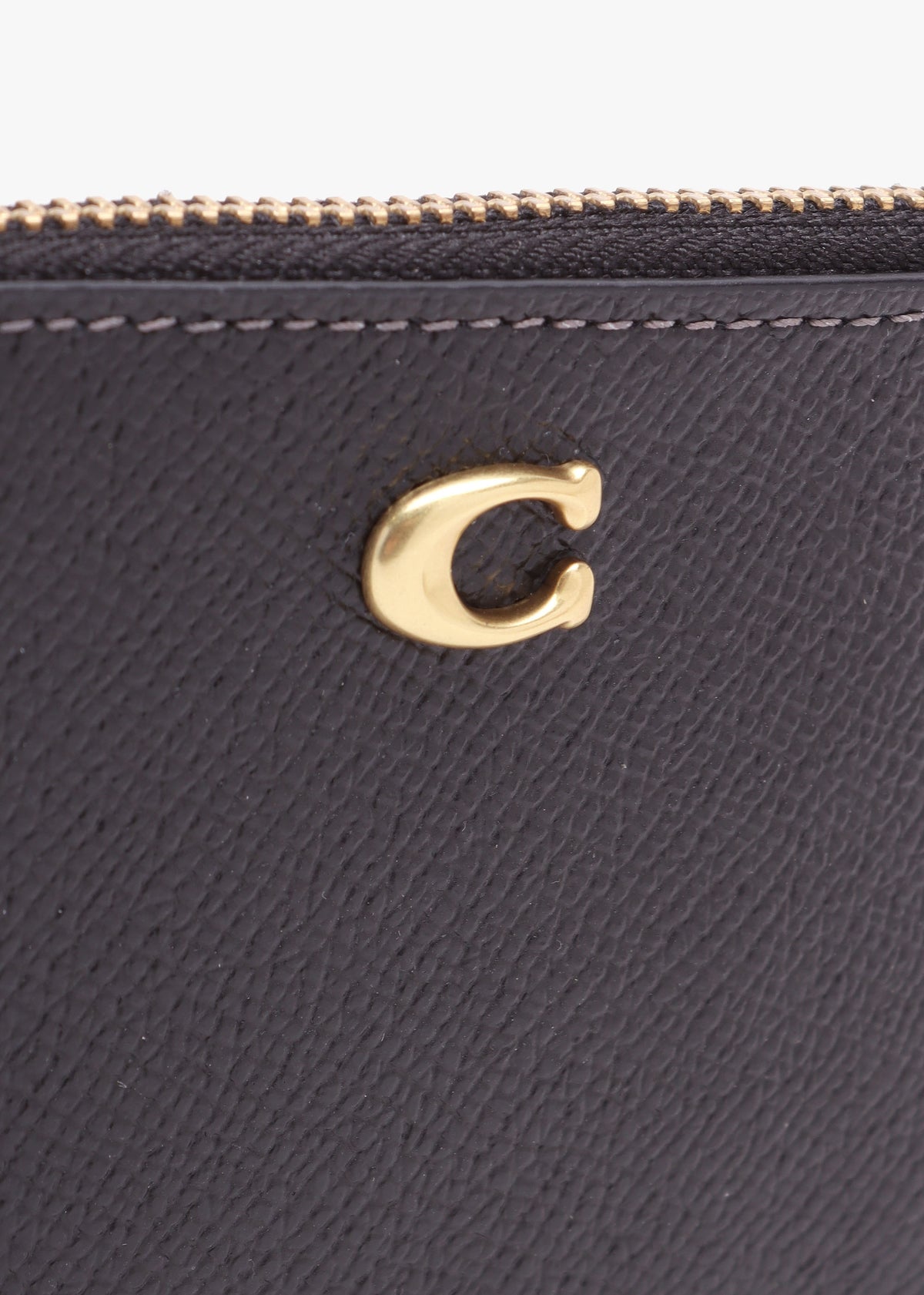 Mini Skinny Black Leather ID Purse