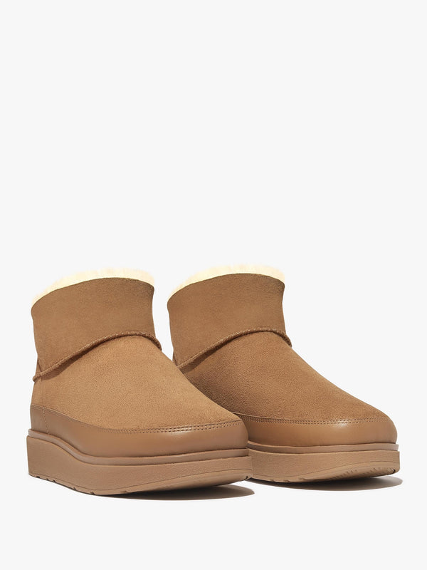 Gen-FF Desert Tan Ultra Mini Double-Faced Shearling Ankle Boots