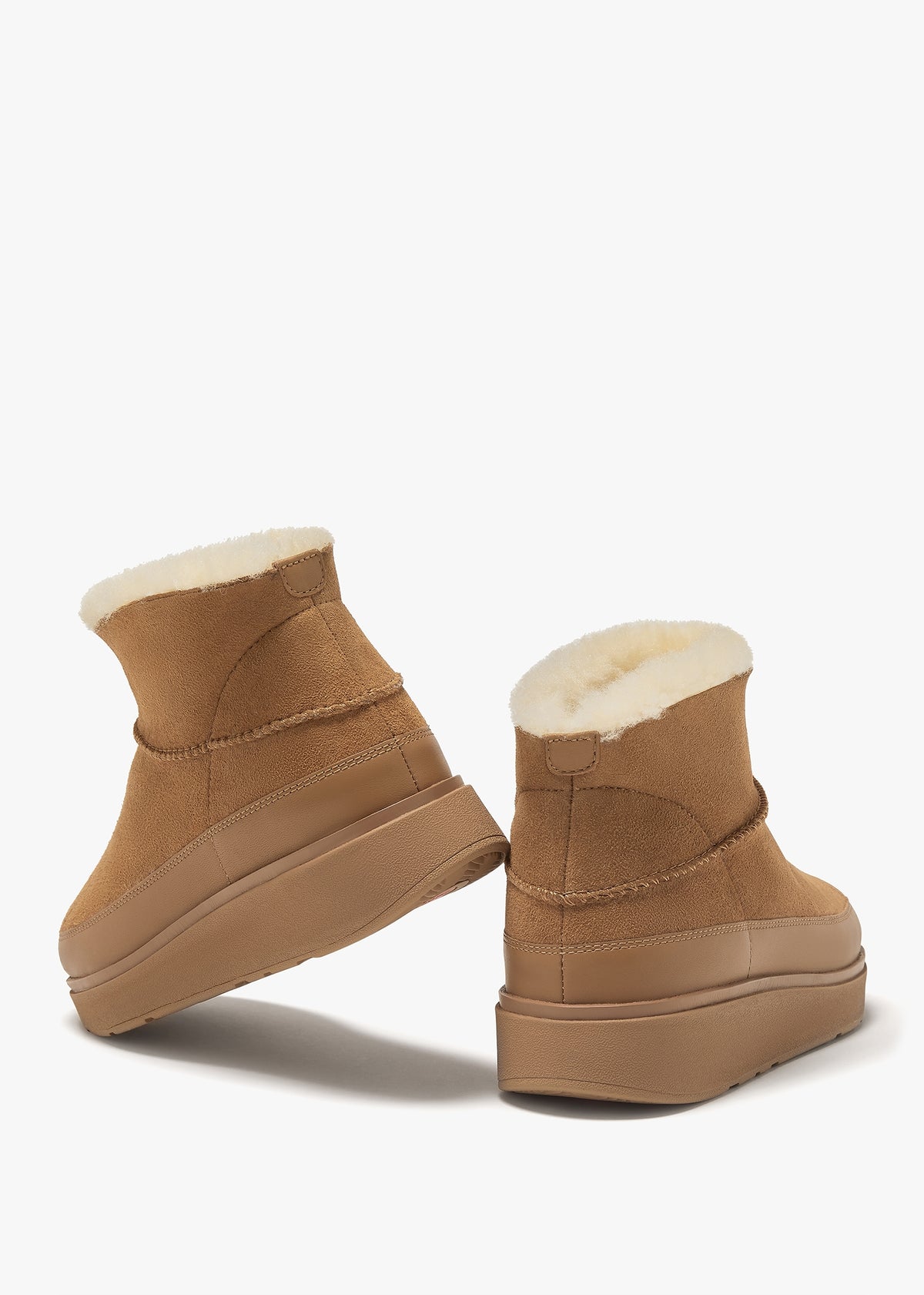 Gen-FF Desert Tan Ultra Mini Double-Faced Shearling Ankle Boots
