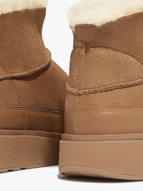 Gen-FF Desert Tan Ultra Mini Double-Faced Shearling Ankle Boots