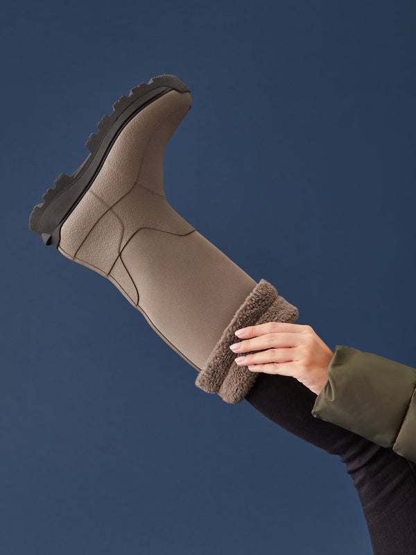 Wonderwelly ATB Minky Grey Wellington Boots