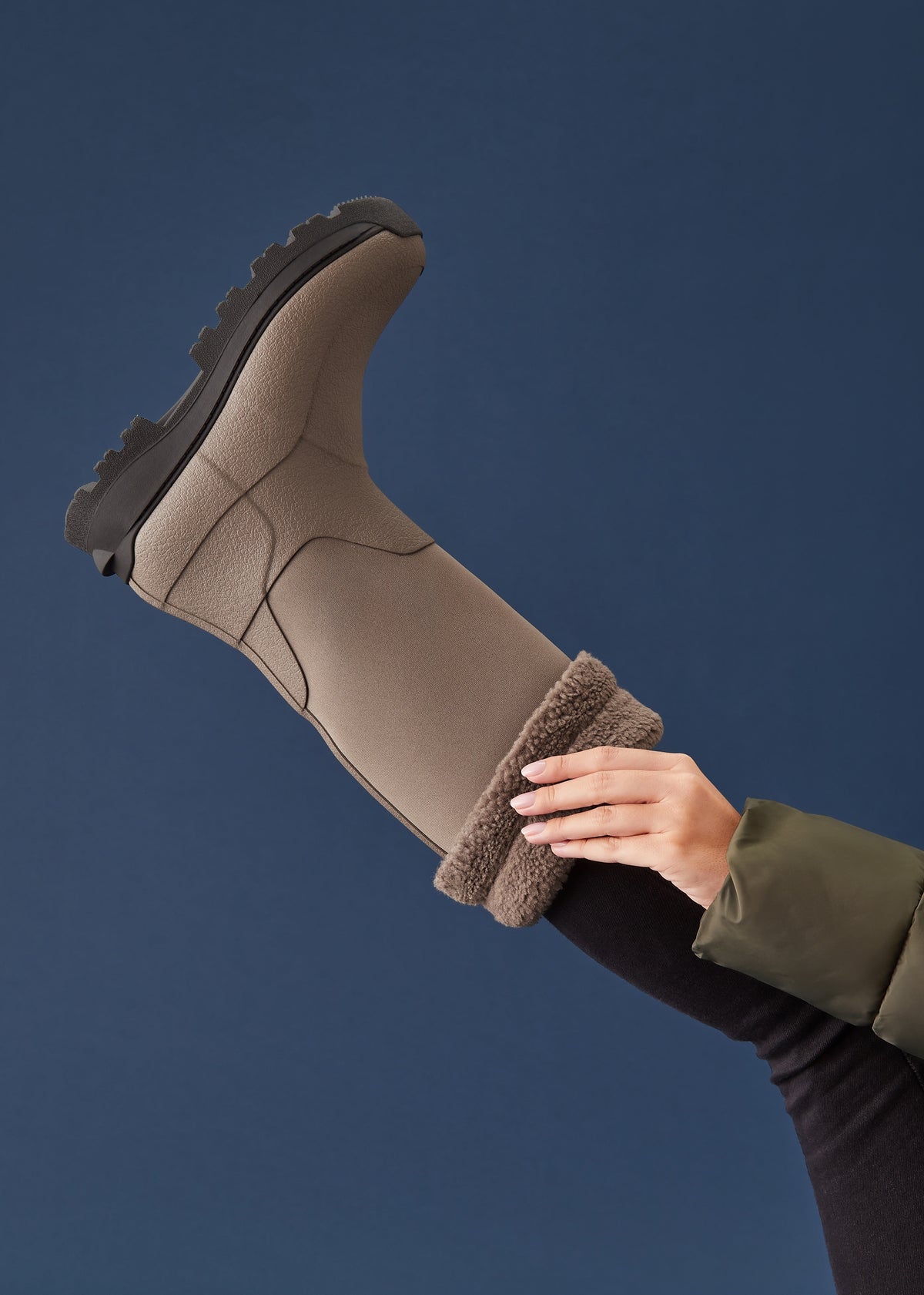 Wonderwelly ATB Minky Grey Wellington Boots
