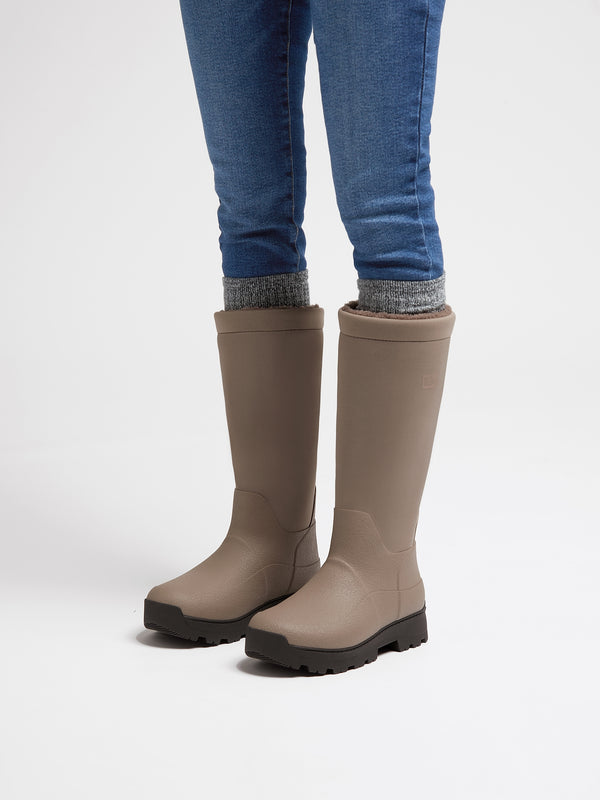 Wonderwelly ATB Minky Grey Wellington Boots