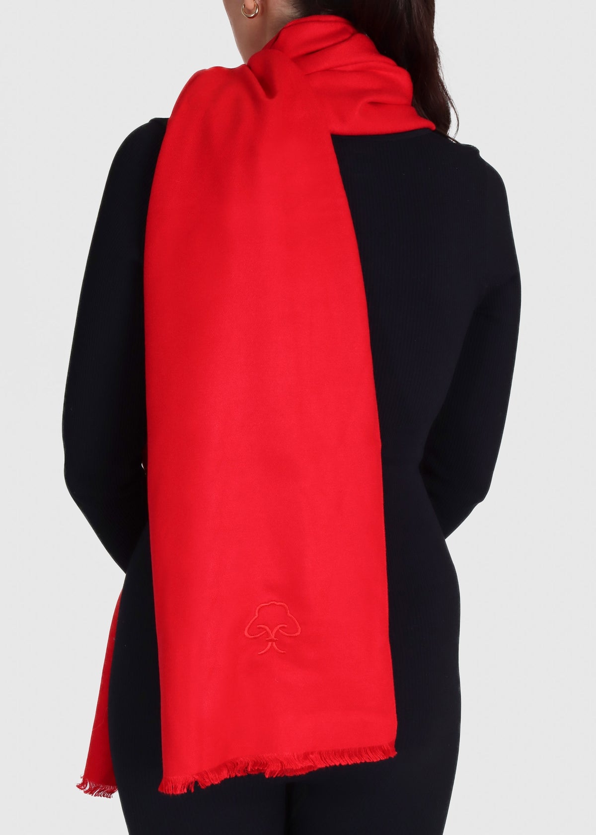 Red Cashmere & Silk Blend Wrap