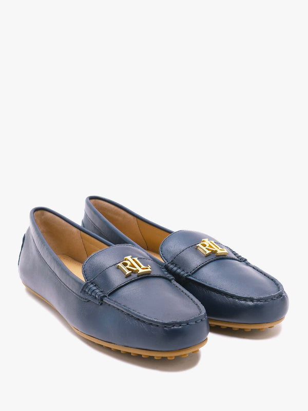 Barnsbury Navy Leather Loafers