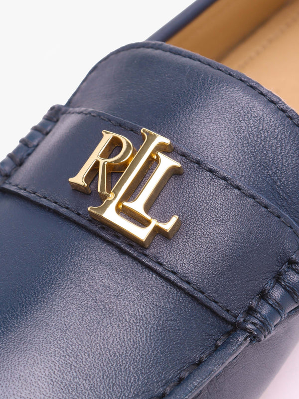 Barnsbury Navy Leather Loafers