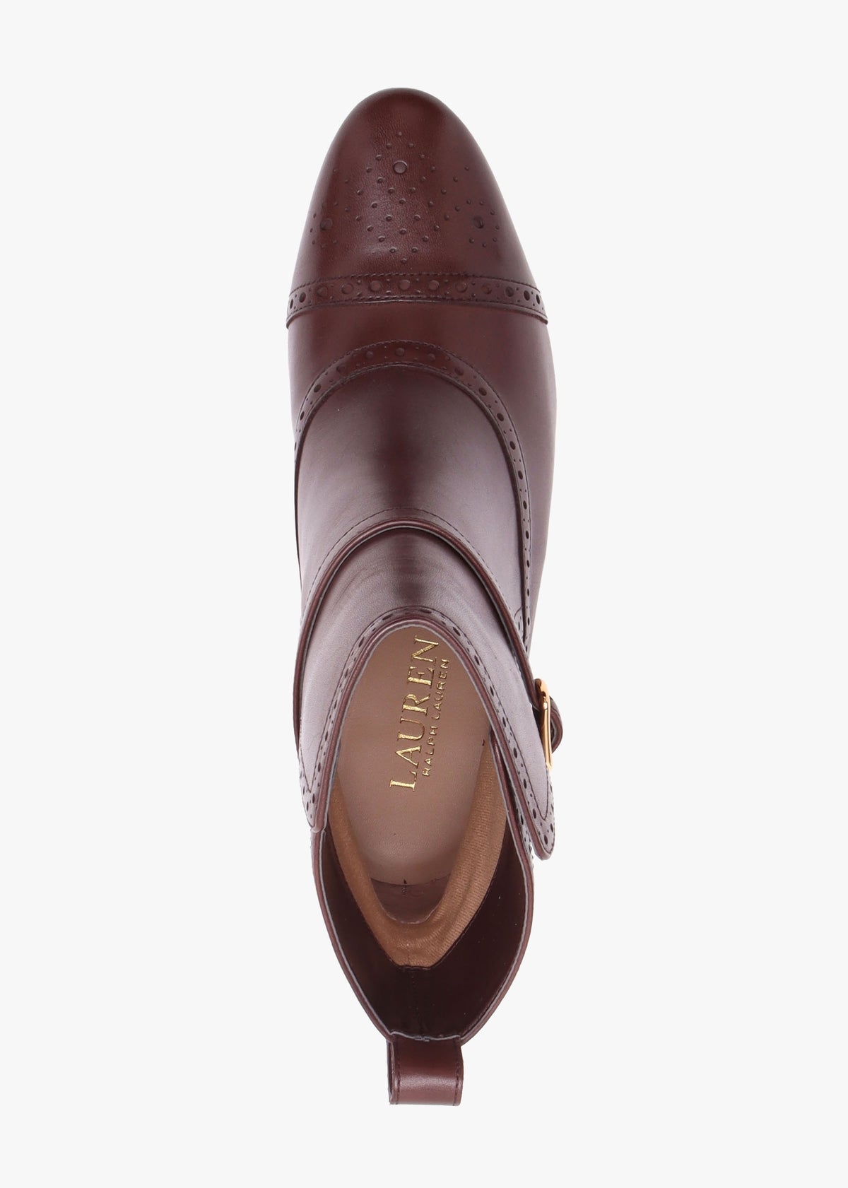 McKinsey Brown Leather Platform High Heel Ankle Boots