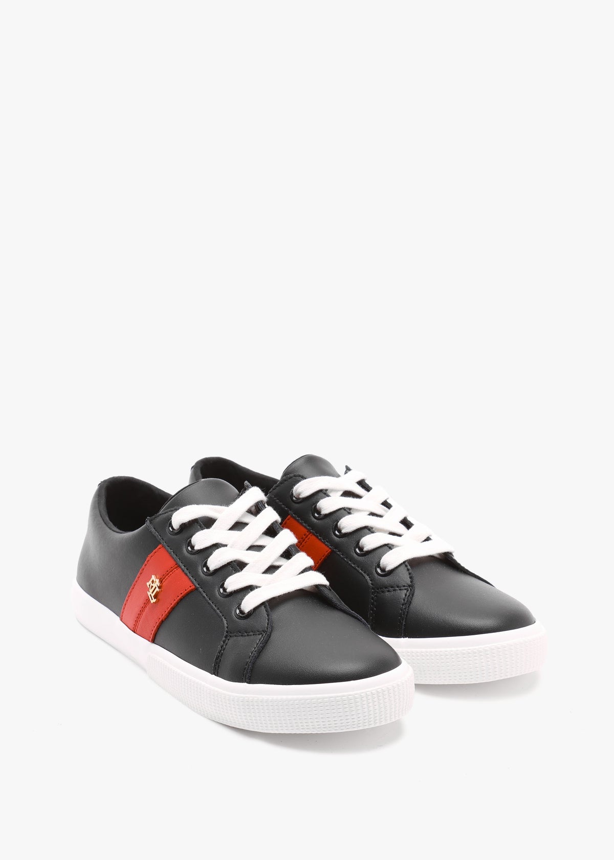 Janson II Black & Red Leather Trainers