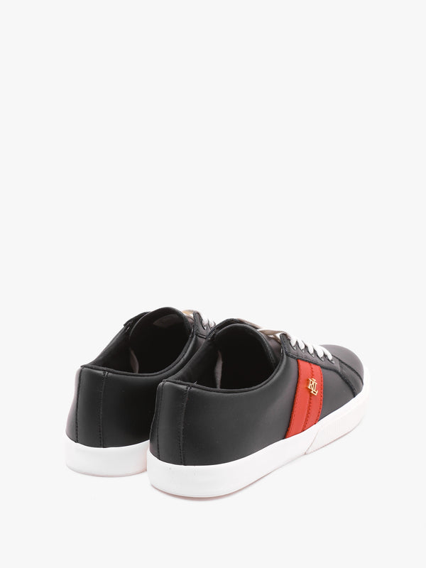 Janson II Black & Red Leather Trainers