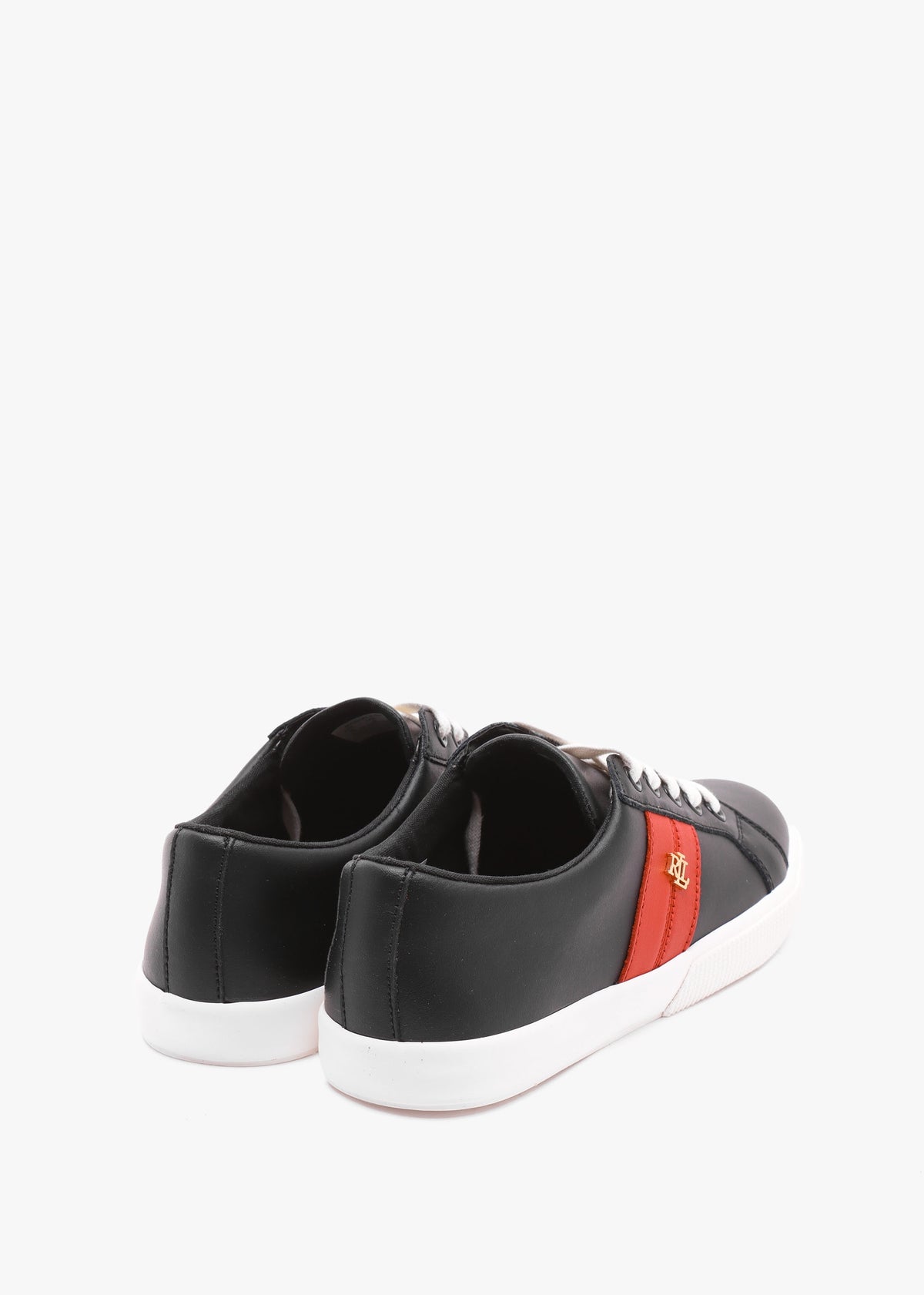 Janson II Black & Red Leather Trainers