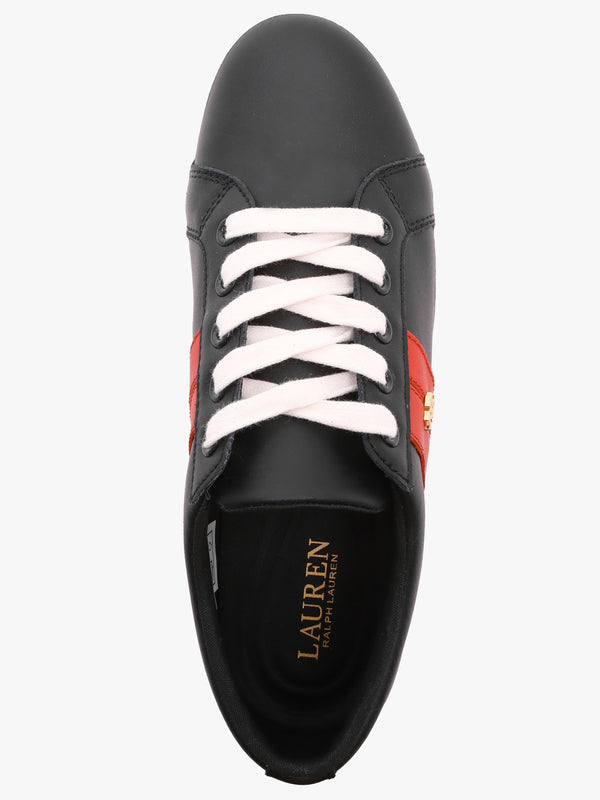 Janson II Black & Red Leather Trainers