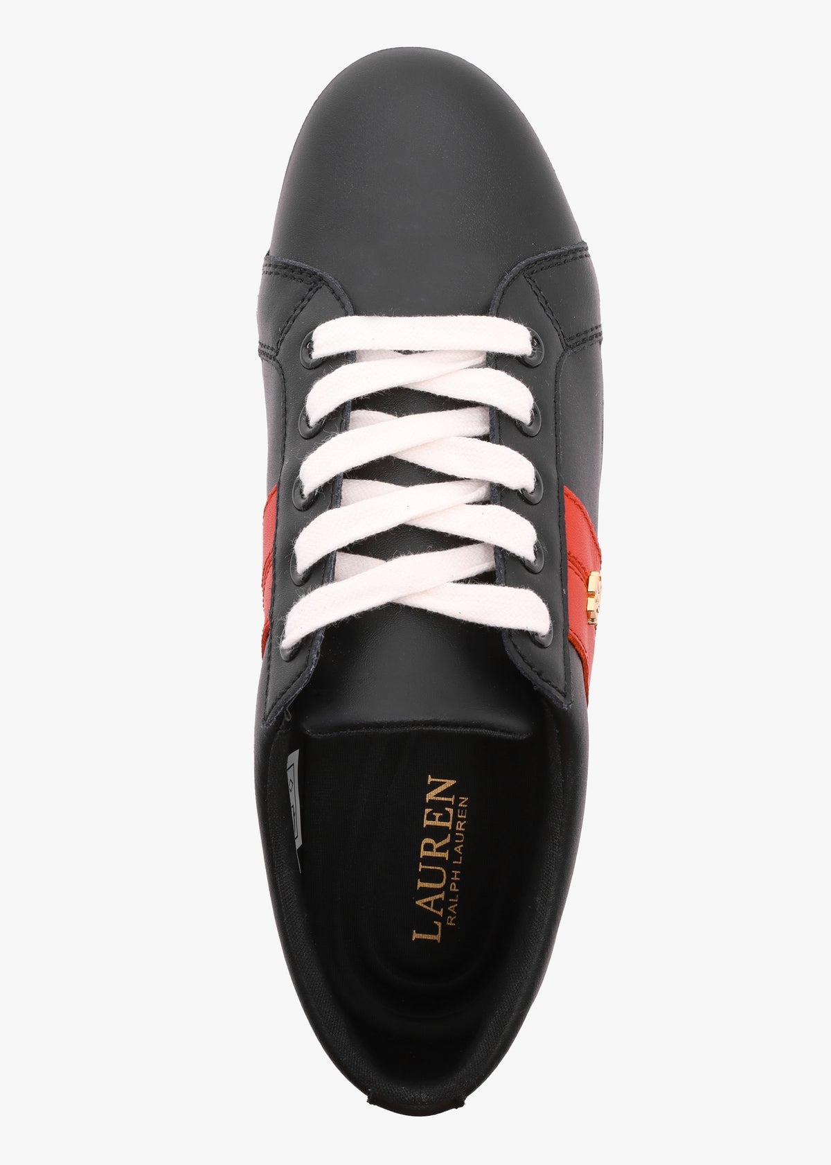 Janson II Black & Red Leather Trainers