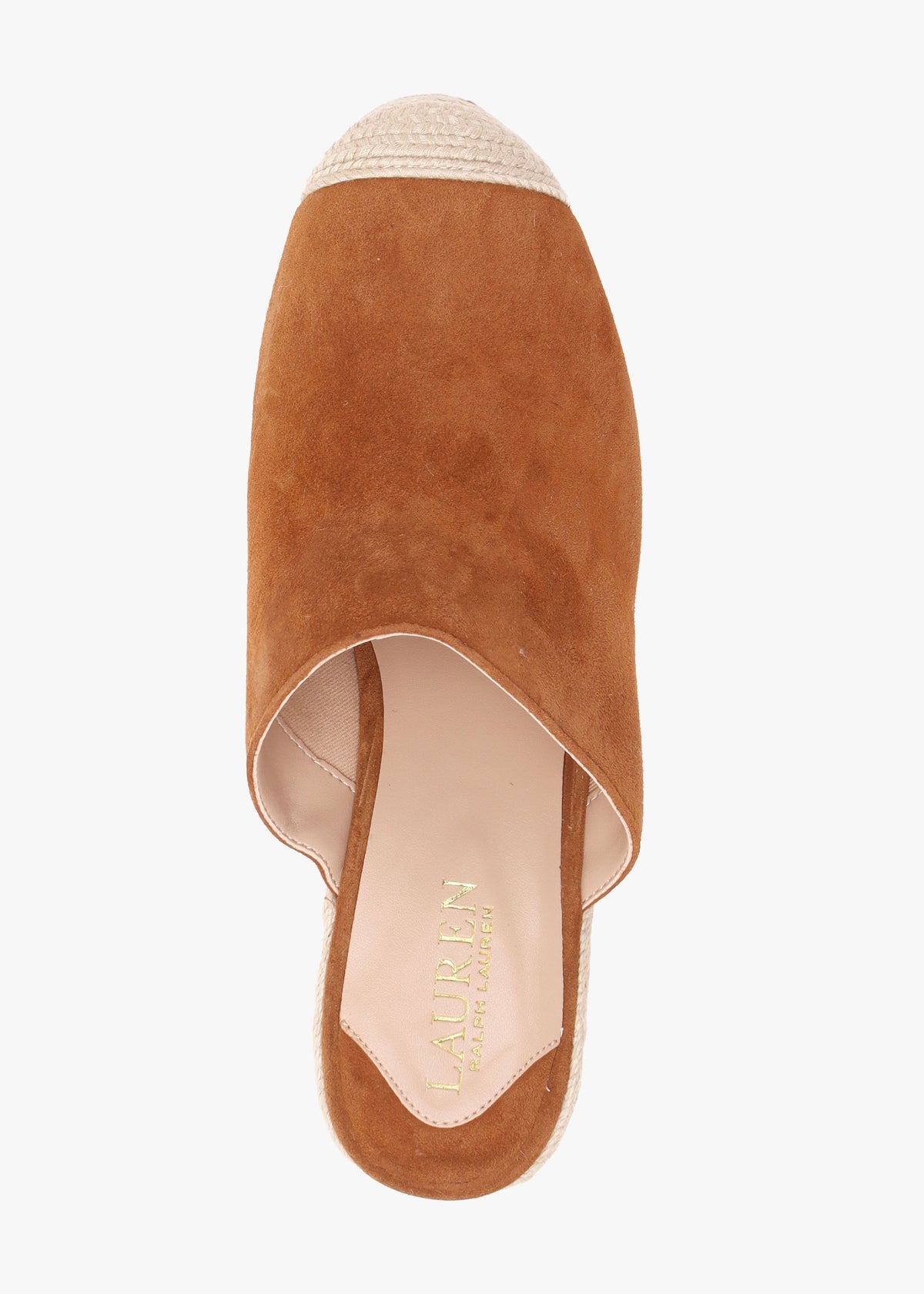 Pennie Brown Suede Blackless Wedge Espadrilles