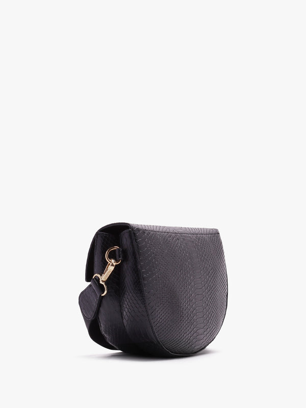 Bigs Nero Reptile Satchel Bag
