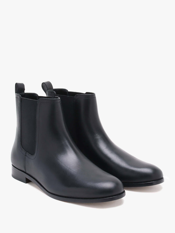 Brylee Black Leather Chelsea Boots