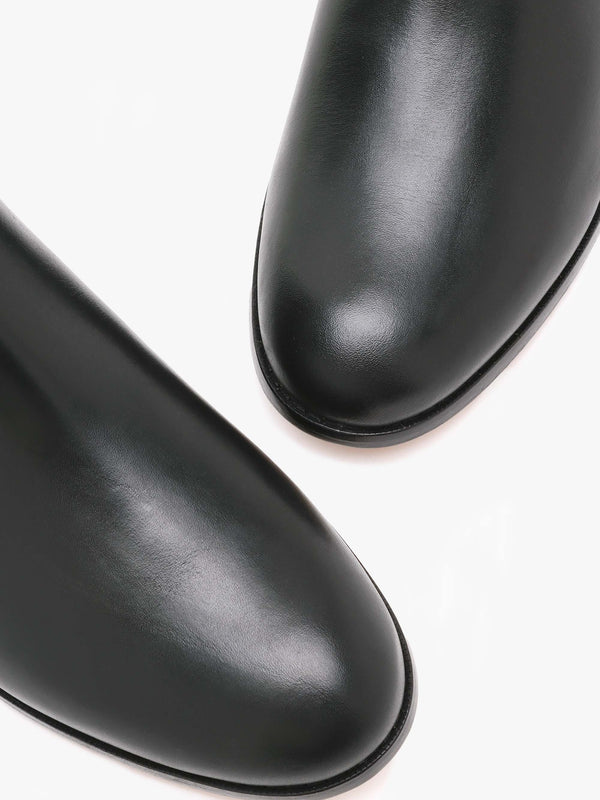 Brylee Black Leather Chelsea Boots