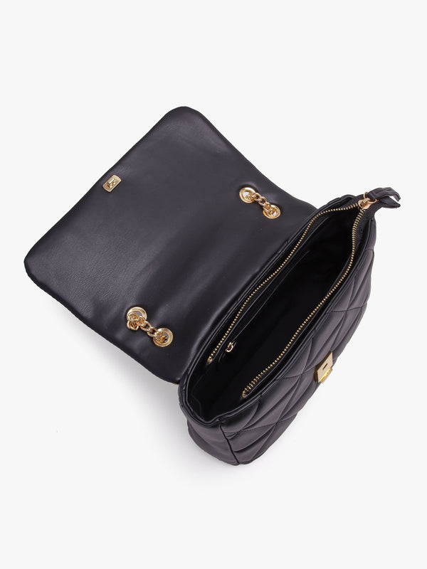 Carnaby Nero Quilted Shoulder Bag