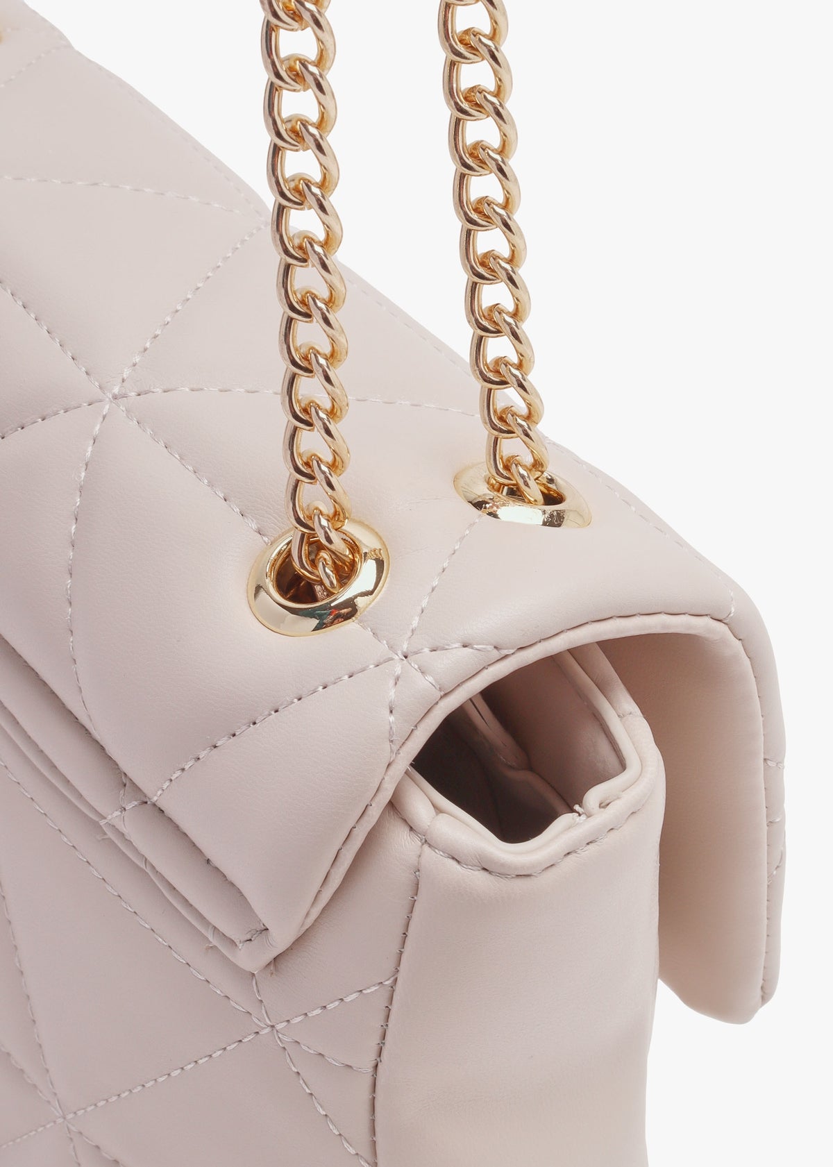 Carnaby Ecru Quilted Shoulder Bag